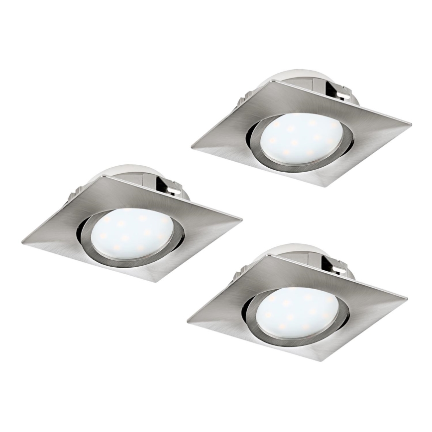 Eglo - SET 3x LED ugradna svjetiljka PINEDA 1xLED/4,9W/230V