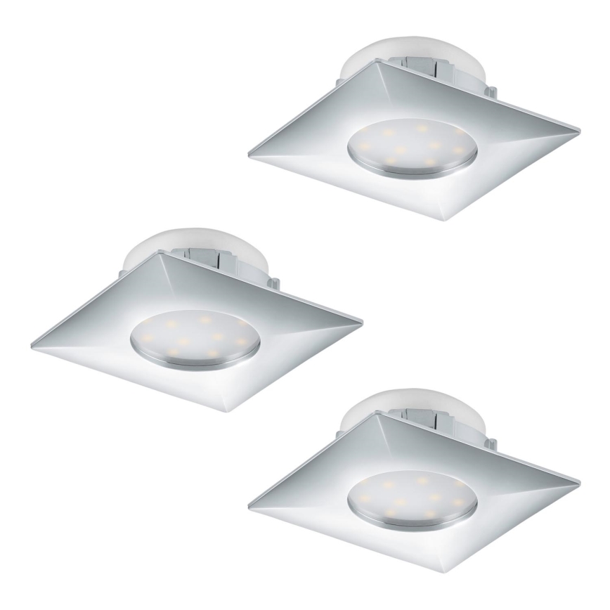 Eglo - SET 3x LED ugradna svjetiljka PINEDA 1xLED/6W/230V