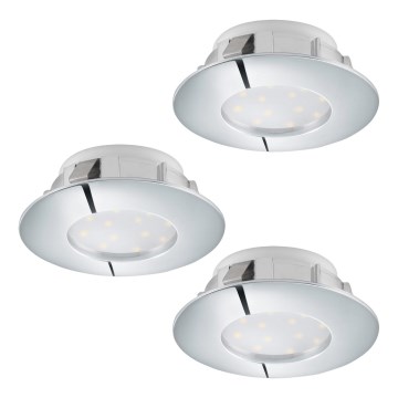 Eglo - SET od 3 LED ugradne stropne svjetiljke PINEDA LED/4,9W/230V