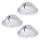 Eglo - SET od 3 LED ugradne stropne svjetiljke PINEDA LED/4,9W/230V