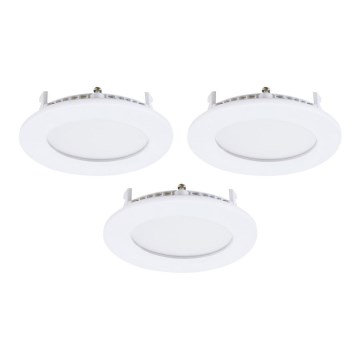 Eglo - set od 3 LED ugradnih stropnih svjetiljki FUEVA-RW 1x LED/2,8W/230V, promjer 8,5 cm