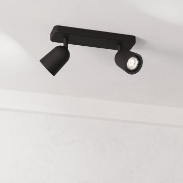 Eglo - Spot svjetiljka 2xGU10/10W/230V crna