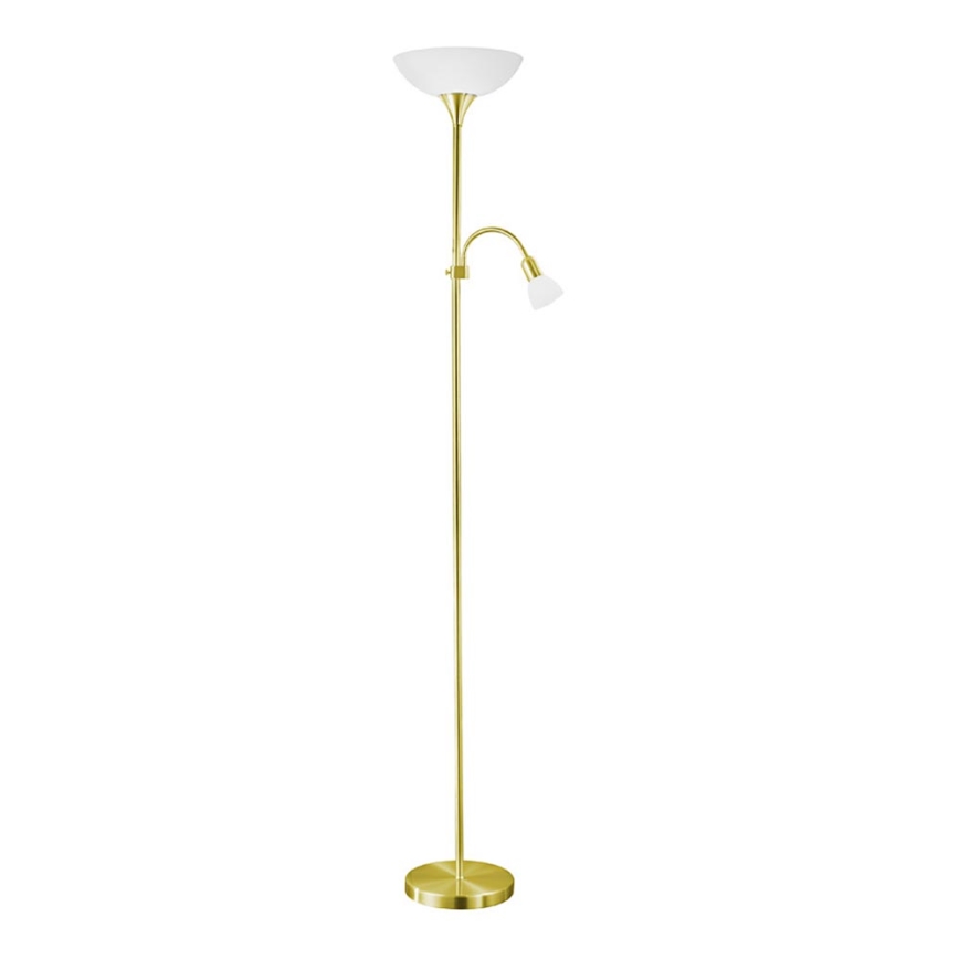 EGLO - Stajaća lampa 1xE27/60W + 1xE14/25W zlatna