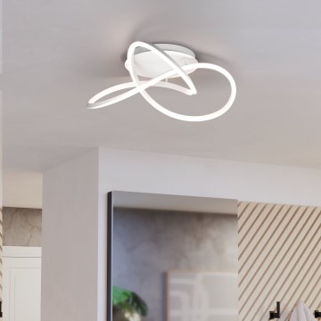 Eglo Stars of Light - LED prigušljiva stropna svjetiljka LED/40W/230V 2200-6500K Ø 83 cm bijela + daljinski upravljač