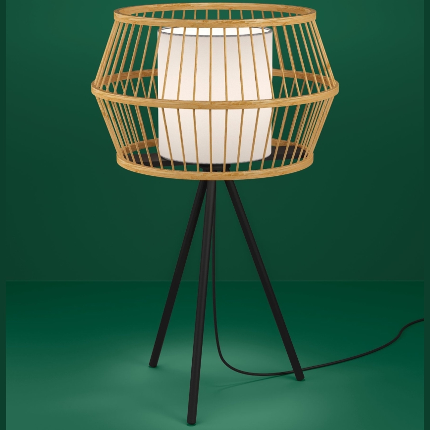 Eglo - Stolna lampa 1xE27/40W/230V bambus