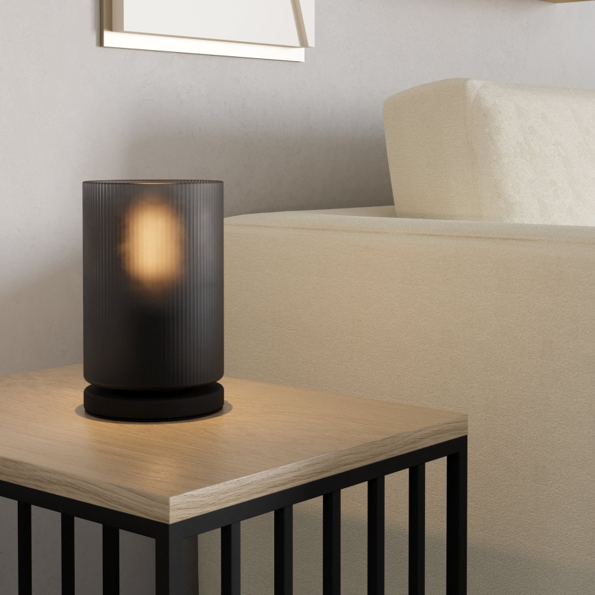 Eglo - Stolna lampa 1xE27/40W/230V siva
