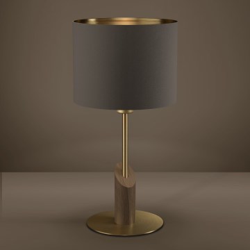 Eglo - Stolna lampa 1xE27/40W/230V smeđa/zlatna