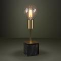 Eglo - Stolna lampa 1xE27/40W/230V zlatna/crni mramor
