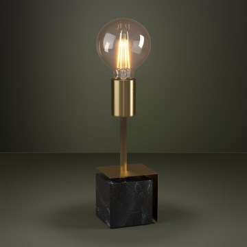 Eglo - Stolna lampa 1xE27/40W/230V zlatna/crni mramor