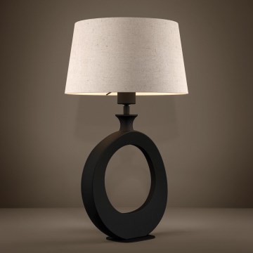 Eglo - Stolna lampa 1xE27/60W/230V 52,5 cm crna/krem