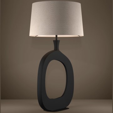Eglo - Stolna lampa 1xE27/60W/230V 88 cm crna/krem