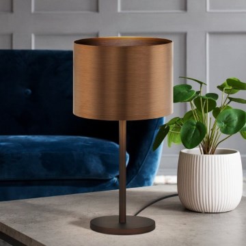 Eglo - Stolna lampa 1xE27/60W/230V bakrena