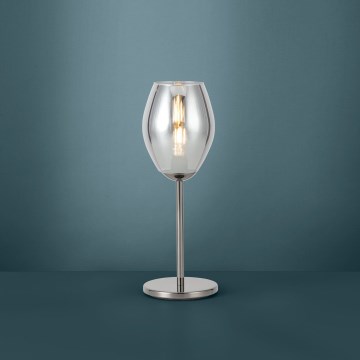 Eglo - Stolna svjetiljka 1xE27/60W/230V crna/zadimljena