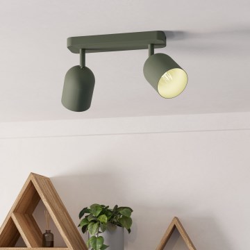 Eglo - Stropna spot svjetiljka 2xE14/40W/230V zelena