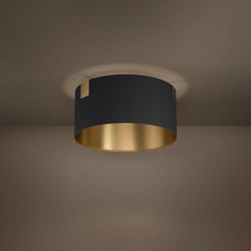 Eglo - Stropna svjetiljka 1xE27/40W/230V crna/zlatna