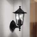 EGLO - Vanjska zidna svjetiljka 1xE27/60W crna