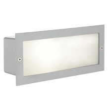 EGLO - Vanjska zidna svjetiljka 1xE27/60W srebrna/bijela IP44