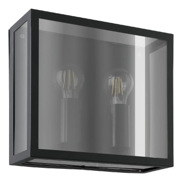 Eglo - Vanjsko zidno svjetlo 2xE27/40W/230V IP44 crno