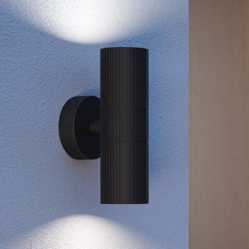 Eglo - Vanjsko zidno svjetlo 2xGU10/28W/230V IP44 crno