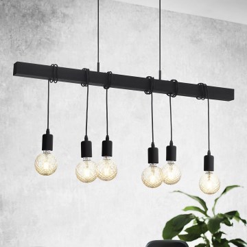 Eglo - Viseća svjetiljka TOWNSHEND 6xE27/60W/230V