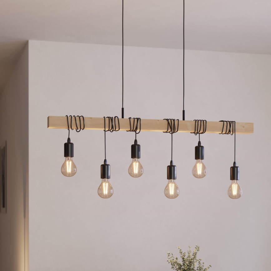 Eglo - Viseća svjetiljka TOWNSHEND 6xE27/60W/230V