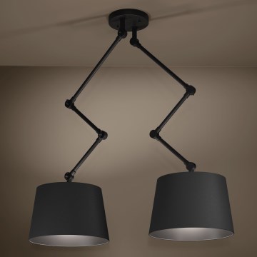 Eglo - Viseći luster 2xE27/40W/230V crna