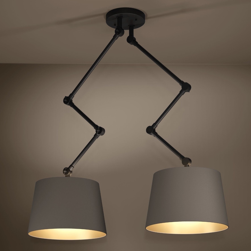 Eglo - Viseći luster 2xE27/40W/230V smeđa