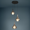 Eglo - Viseći luster na sajli 3xE27/28W/230V, bakreni