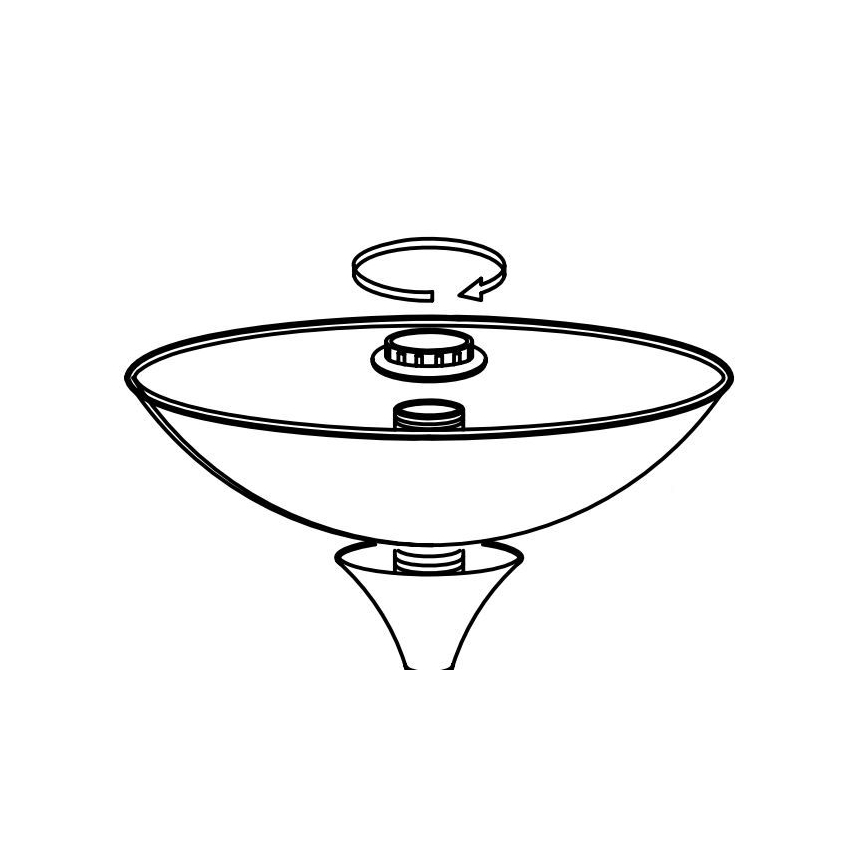 Eglo - Zamjensko sjenilo za lampu UP 2 27,5x8 cm bijela