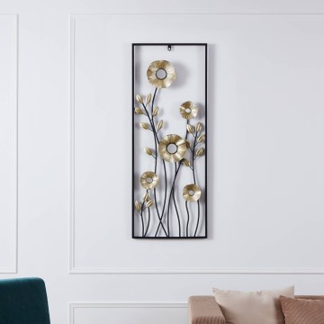 Eglo - Zidna dekoracija 100x38,5 cm crna/zlatna