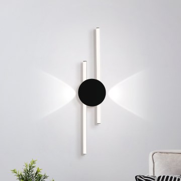 Eglo - zidna LED svjetiljka LED/20W/230V + LED/0,91W crna