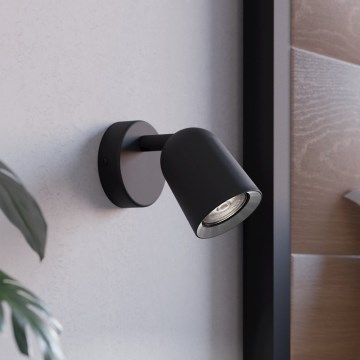 Eglo - zidna reflektorska svjetiljka 1xGU10/5W/230V crna