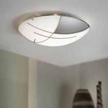 EGLO - Zidna stropna svjetiljka 1 x E27/60W srebrna / bijela
