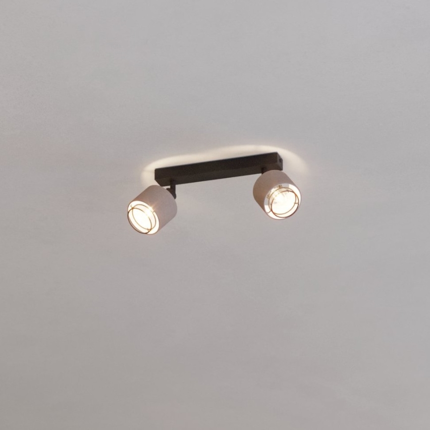Eglo - Zidna svjetiljka 2xE14/40W/230V crna/bež