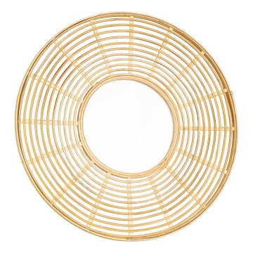 Eglo - Zidno ogledalo promjera 55 cm od bambusa