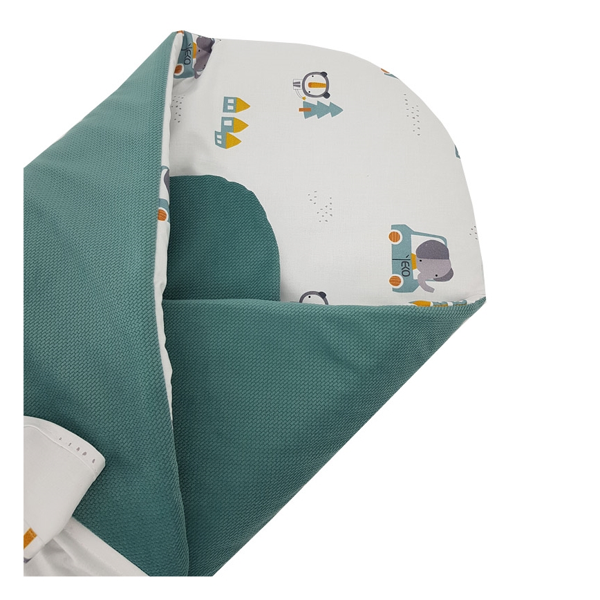 EKO - Pamučni jastuk za nošenje bebe CARS 75x75 cm