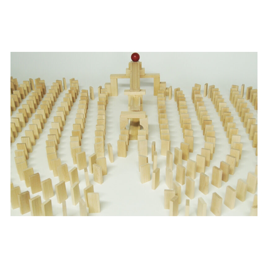 EkoToys - Drvene domine 830 kom bukva