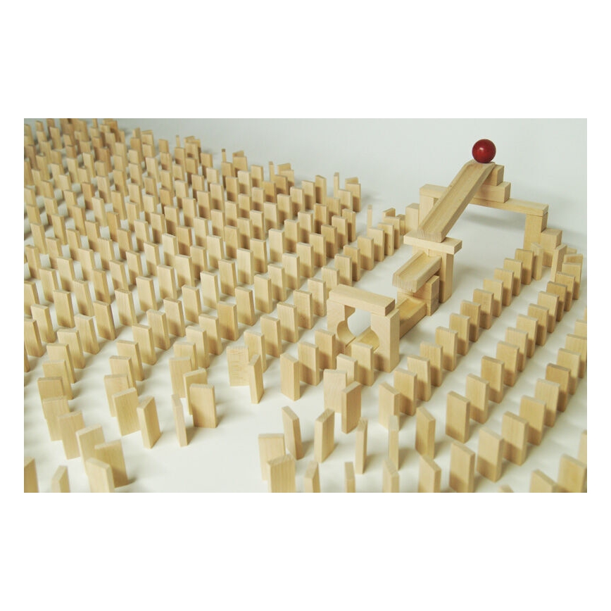EkoToys - Drvene domine 830 kom bukva