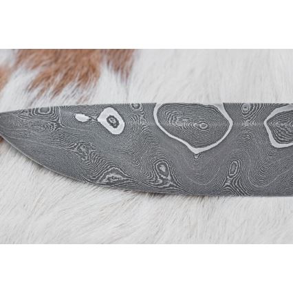 Ekskluzivni damask nož 11,6 cm javor/ebanovina