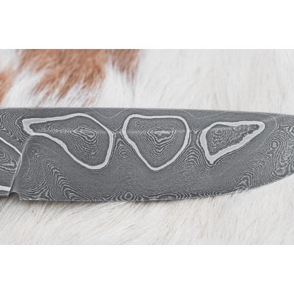 Ekskluzivni damask nož 11,6 cm javor/ebanovina