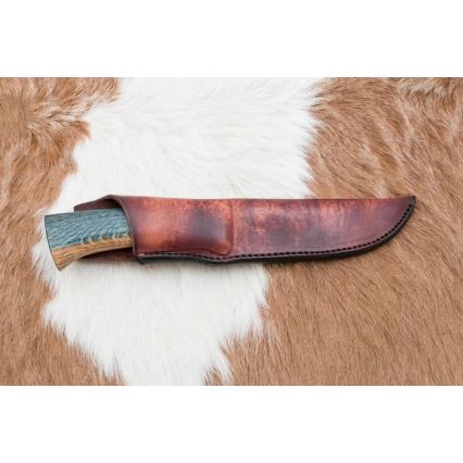 Ekskluzivni damask nož 12,7 cm hrast/ebanovina