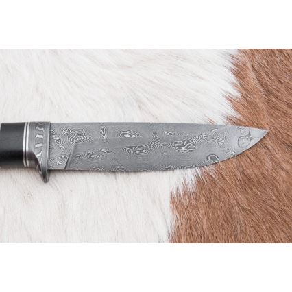 Ekskluzivni damask nož 12,7 cm hrast/ebanovina