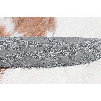 Ekskluzivni damask nož 12,7 cm hrast/ebanovina