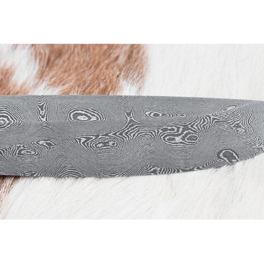 Ekskluzivni damask nož 12,7 cm hrast/ebanovina