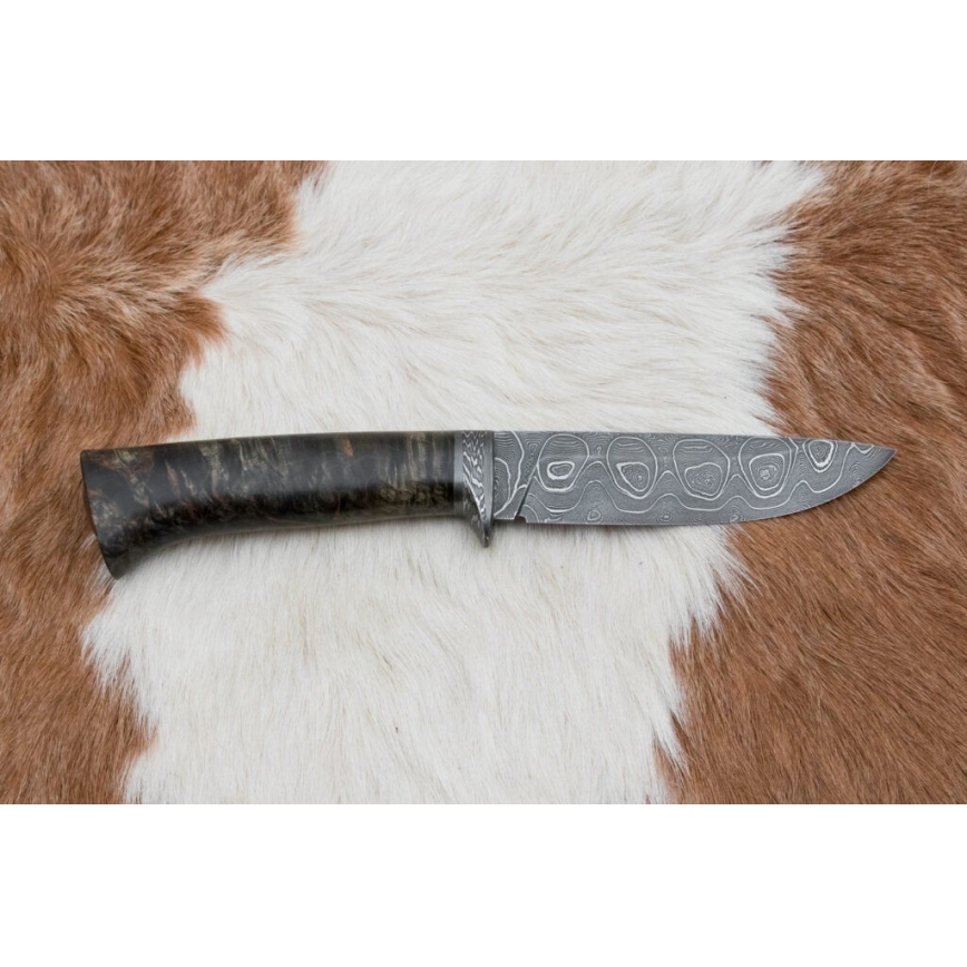 Ekskluzivni damask nož 12,7 cm javor/ahat