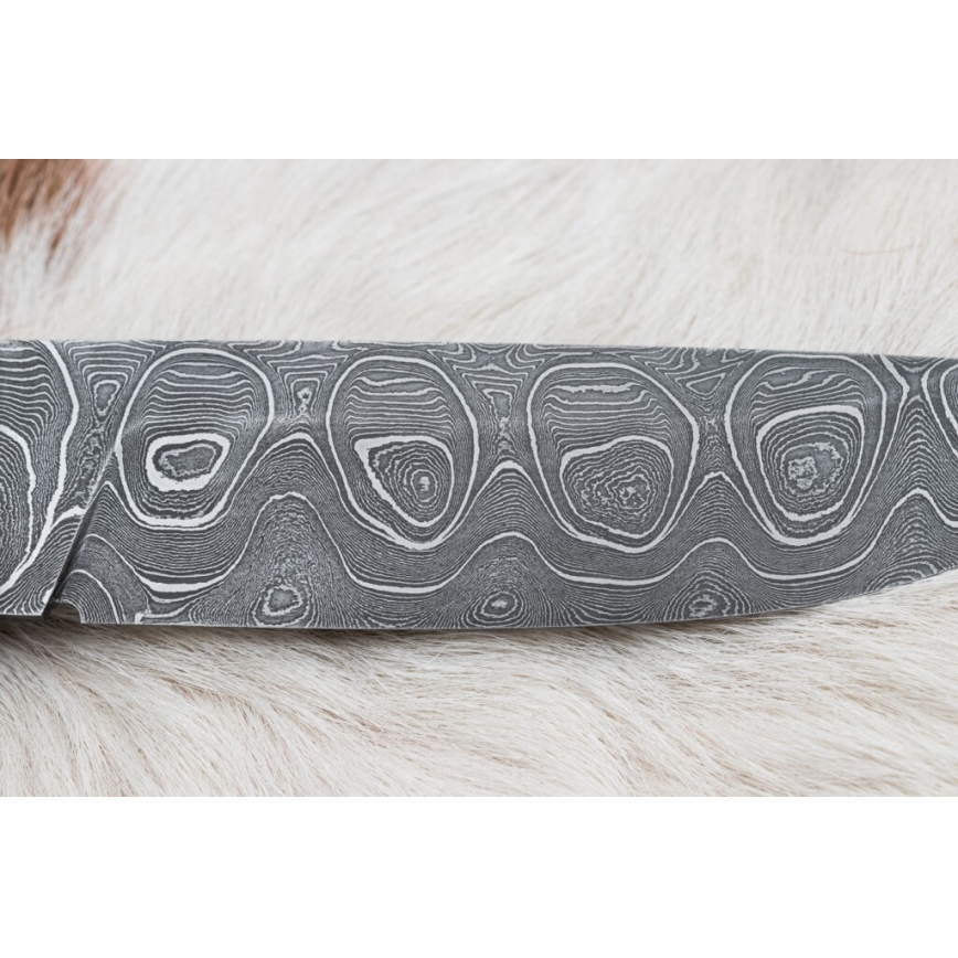 Ekskluzivni damask nož 12,7 cm javor/ahat