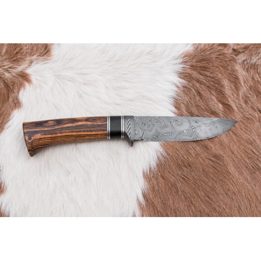 Ekskluzivni damask nož 12 cm bocote/ebanovina
