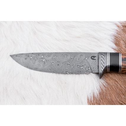 Ekskluzivni damask nož 12 cm bocote/ebanovina
