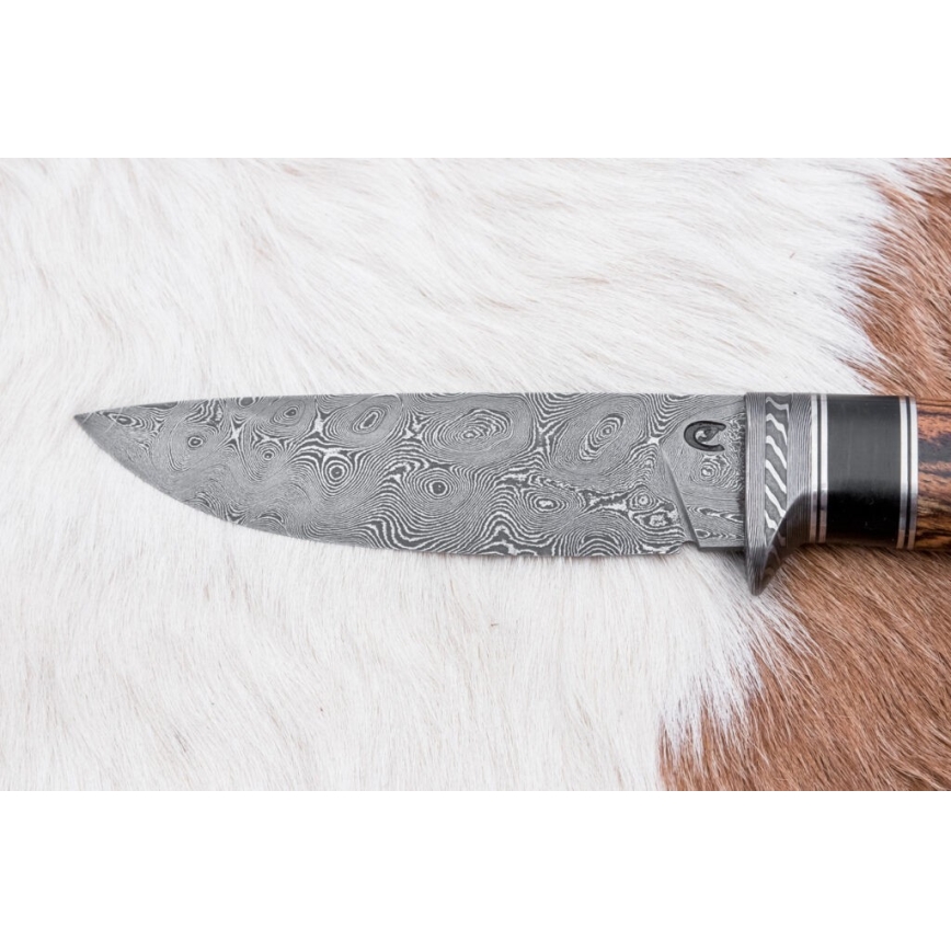 Ekskluzivni damask nož 12 cm bocote/ebanovina
