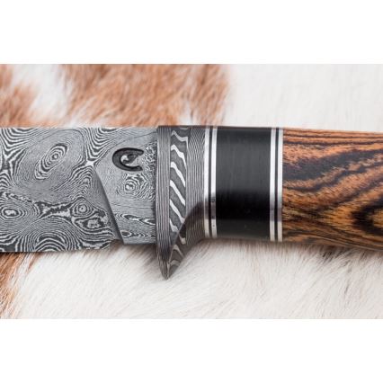 Ekskluzivni damask nož 12 cm bocote/ebanovina